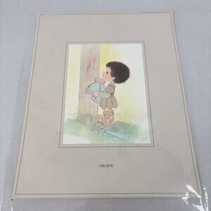 Precious Moments Poster Art Print I Believe Soldier Boy 14 Inch Jonathan & David